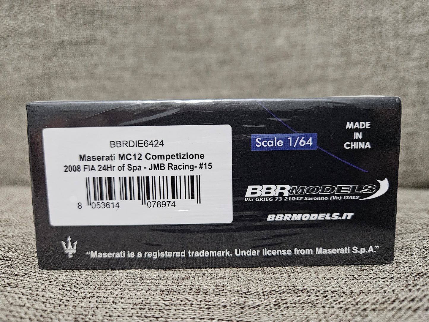 BBR Blue Metallic w/Stripe MASERATI MC12