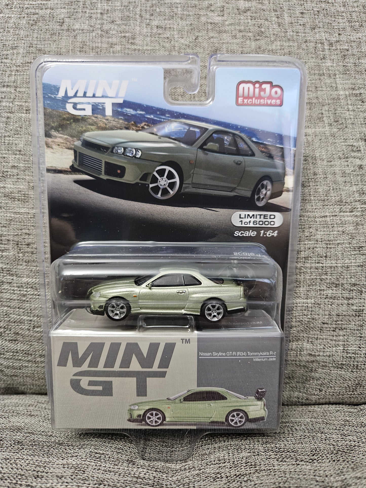 Mini GT Nissan Skyline GT-R R34 Tommykaira R-z Millenium Jade