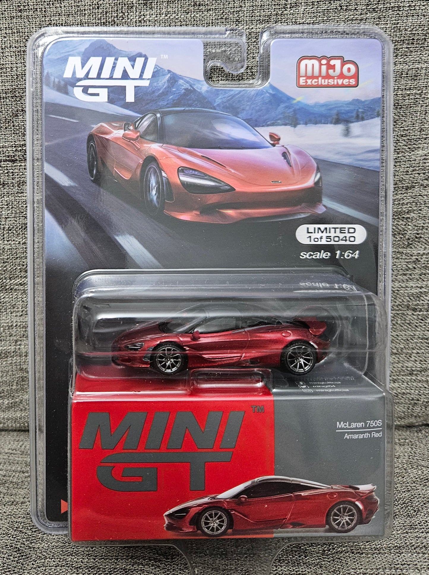 Mini GT 1:64 McLaren 750S Amaranth Red #775