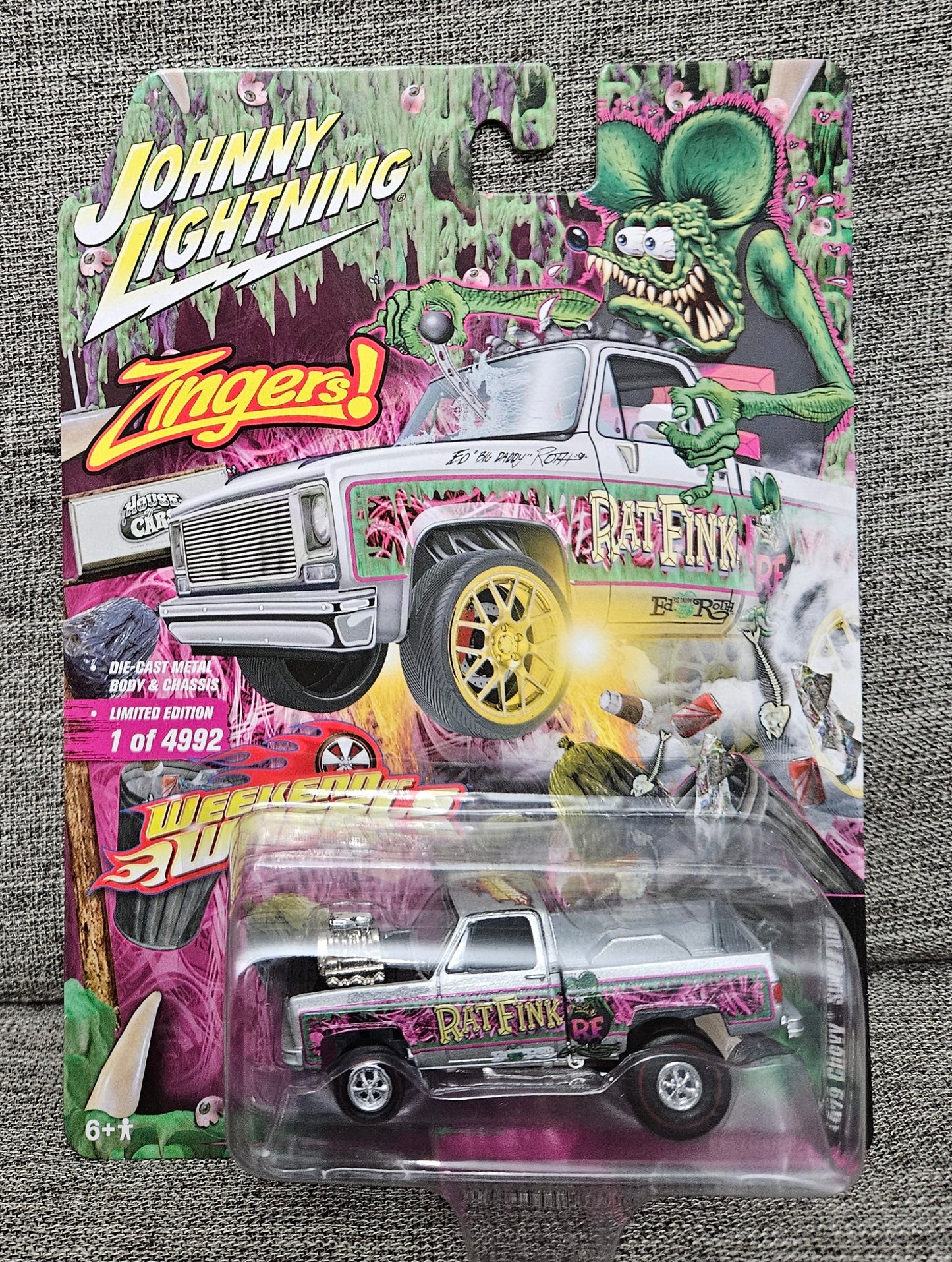 Johnny Lightning 2021 Weekend of Wheels Zingers! Silver 1979 CHEVROLET SILVERADO