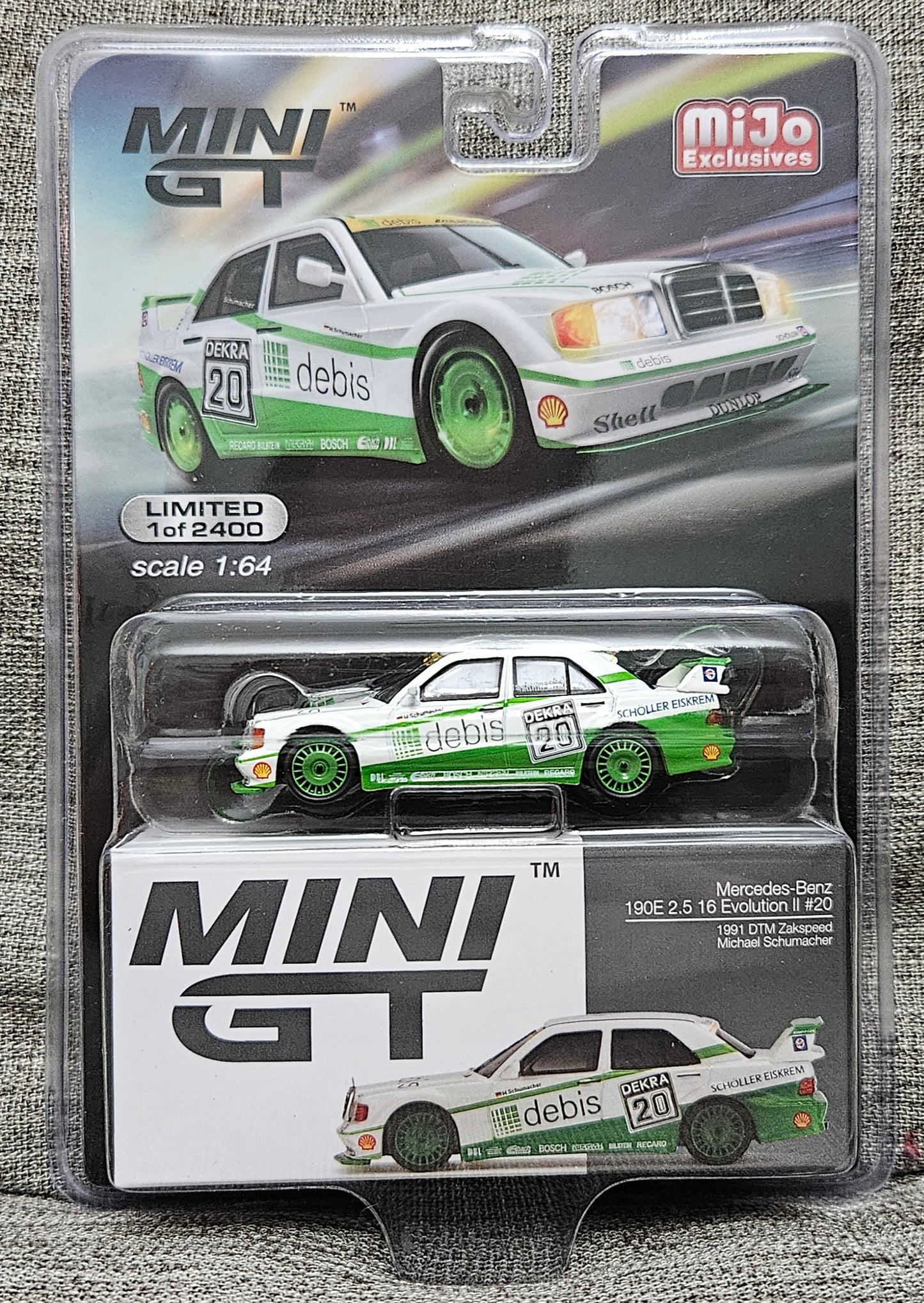 Mini GT 1:64 Mercedes-Benz 190E 2.5 16 Evolution II 1991 DTM Zakspeed #20 #366
