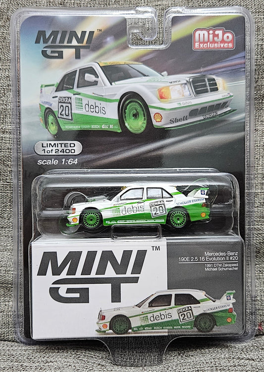 Mini GT 1:64 Mercedes-Benz 190E 2.5 16 Evolution II 1991 DTM Zakspeed #20 #366