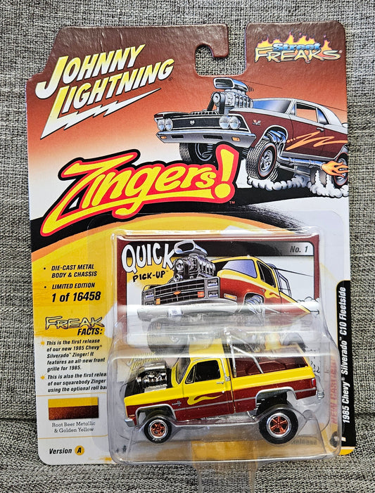 Johnny Lightning 1985 Chevy Silverado C10 Fleetside Zingers!  Version A 1:64
