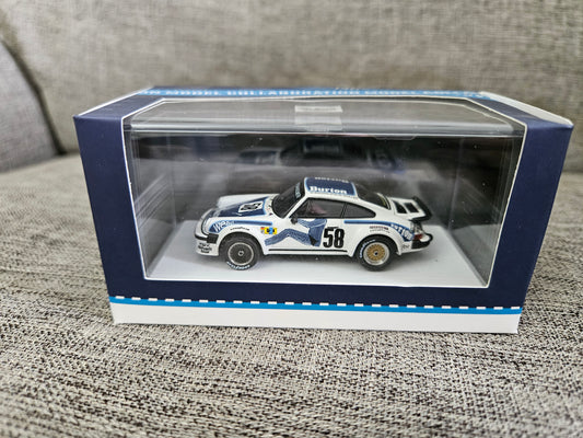 2023 Tarmac Works X Minichamps Collab64: White 1977 PORSCHE 934 24h LeMans #58