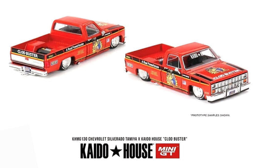 Kaido House x Mini GT 1:64 Chevrolet Silverado Tamiya “CLOD BUSTER" KHMG130